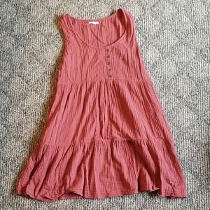 Sleeveless Rust Dress